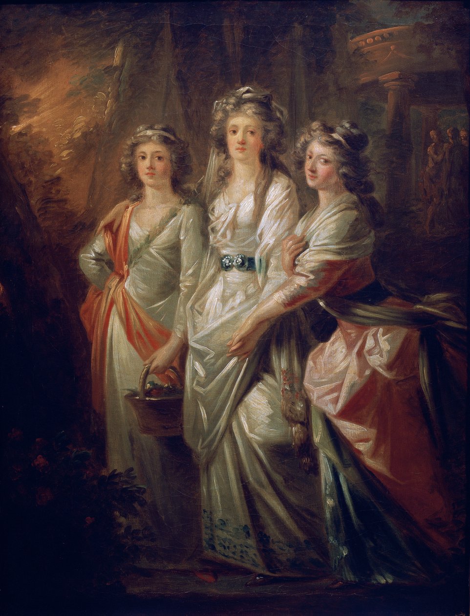 Grevinderne Elisabeth, Christiane og Marie Karoline von Thun af Friedrich Heinrich Fuger