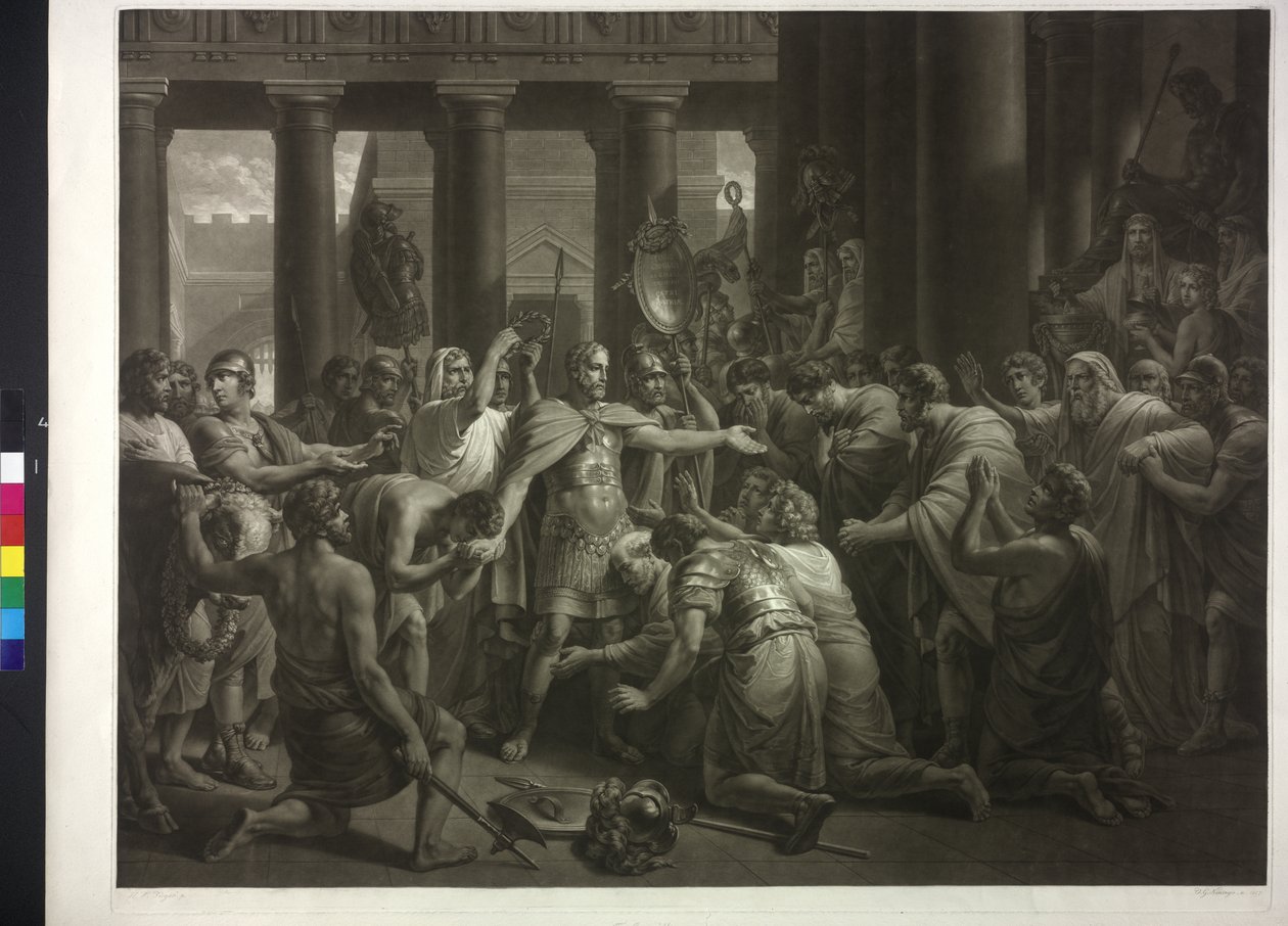 Fra den romerske historie (Livy Camillus er til den stærke mands appel af Friedrich Heinrich Fuger