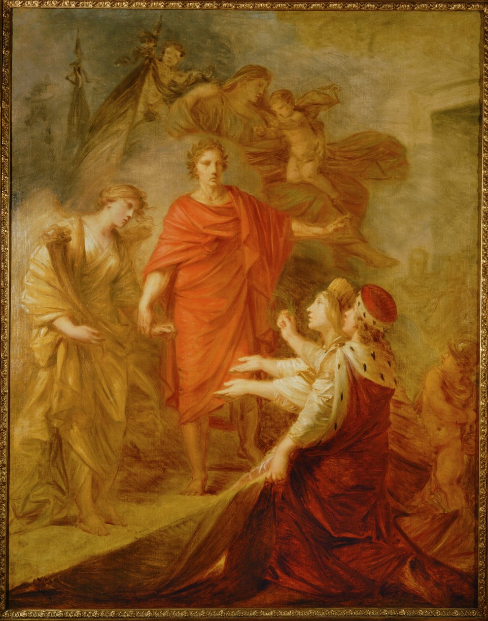 Venedig og Dalmatien hylder kejser Franz I ... (maleri på lærred) af Friedrich Heinrich Fuger