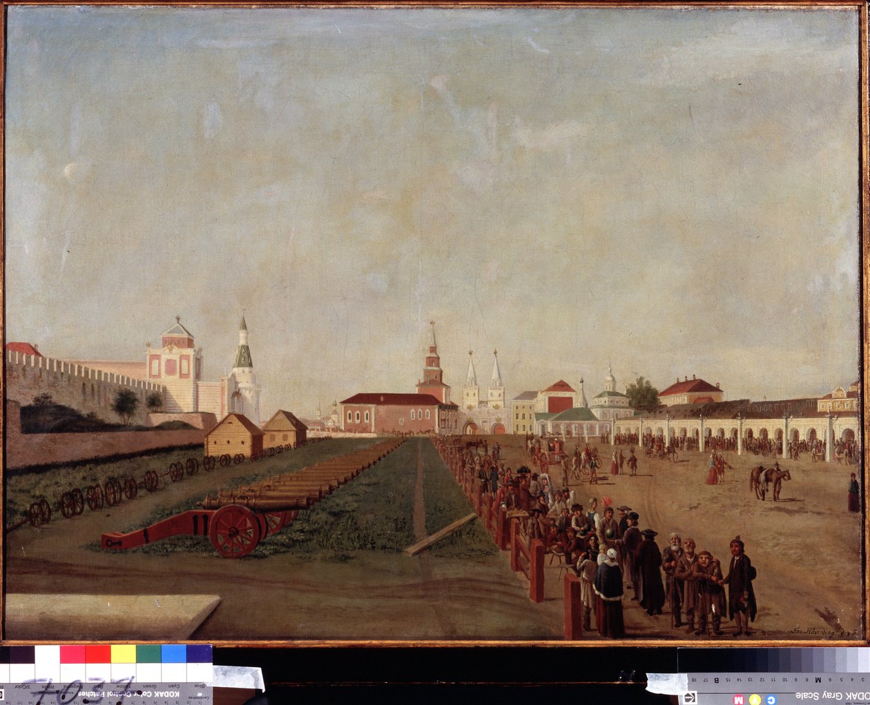 Den Røde Plads i Moskva. Maleri af Friedrich Hilferding (1710-1798), olie på lærred, ca. 1780. Tysk kunst fra 1700-tallet. Det russiske statsmuseum, Sankt Petersborg. af Friedrich Hilferding