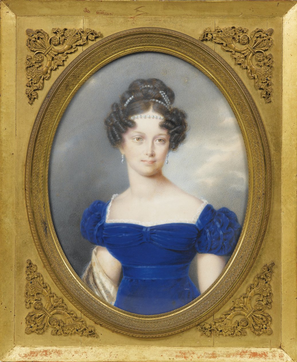 Prinsesse Henrietta af Nassau-Weilburg 1797-1829, hustru til ærkehertug Karl af Østrig af Friedrich Johan Gottlieb Lieder