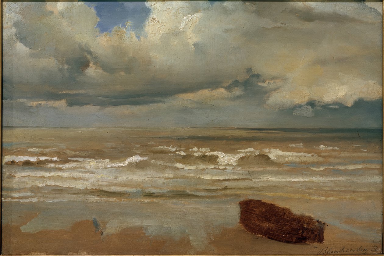 Stranden ved Blankenberge af Friedrich Karl Hausmann