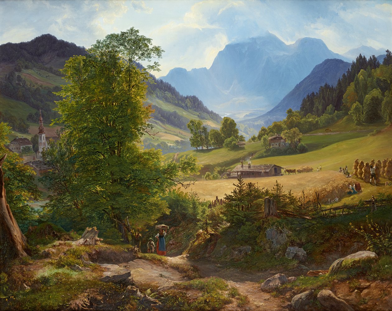 Ramsau nær Berchtesgaden af Friedrich Loos