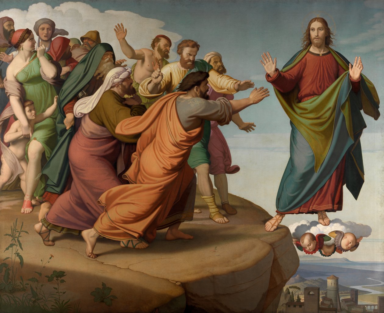 Kristus undslipper farisæerne af Friedrich Overbeck