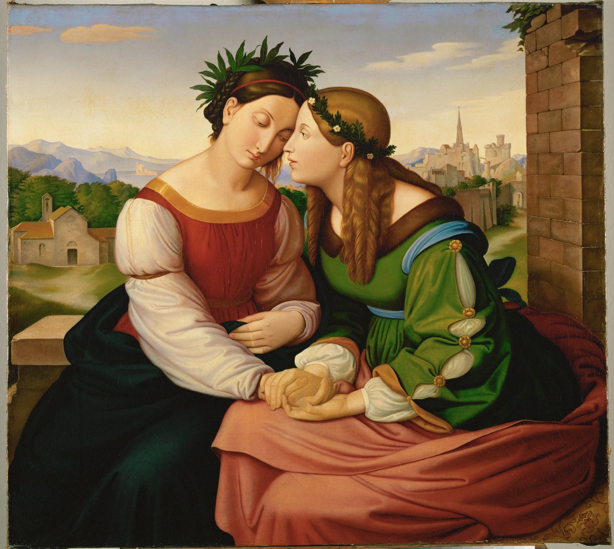 Tyskland og Italien, efter 1828 (olie på lærred) af Friedrich Overbeck