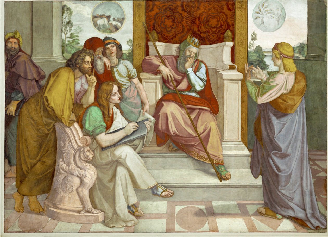 Josef af Egypten og Potifar, egyptisk embedsmand af Friedrich Overbeck