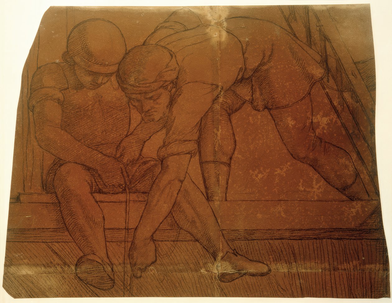 Peter von Amiens udnævner Gottfried von Bouillon til at lede den kristne hær af Friedrich Overbeck