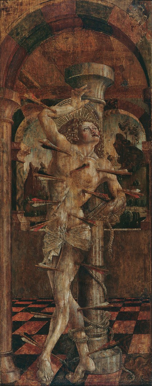 St. Sebastian (indenfor) og St. Sebastian (udenfor) af Friedrich Pacher