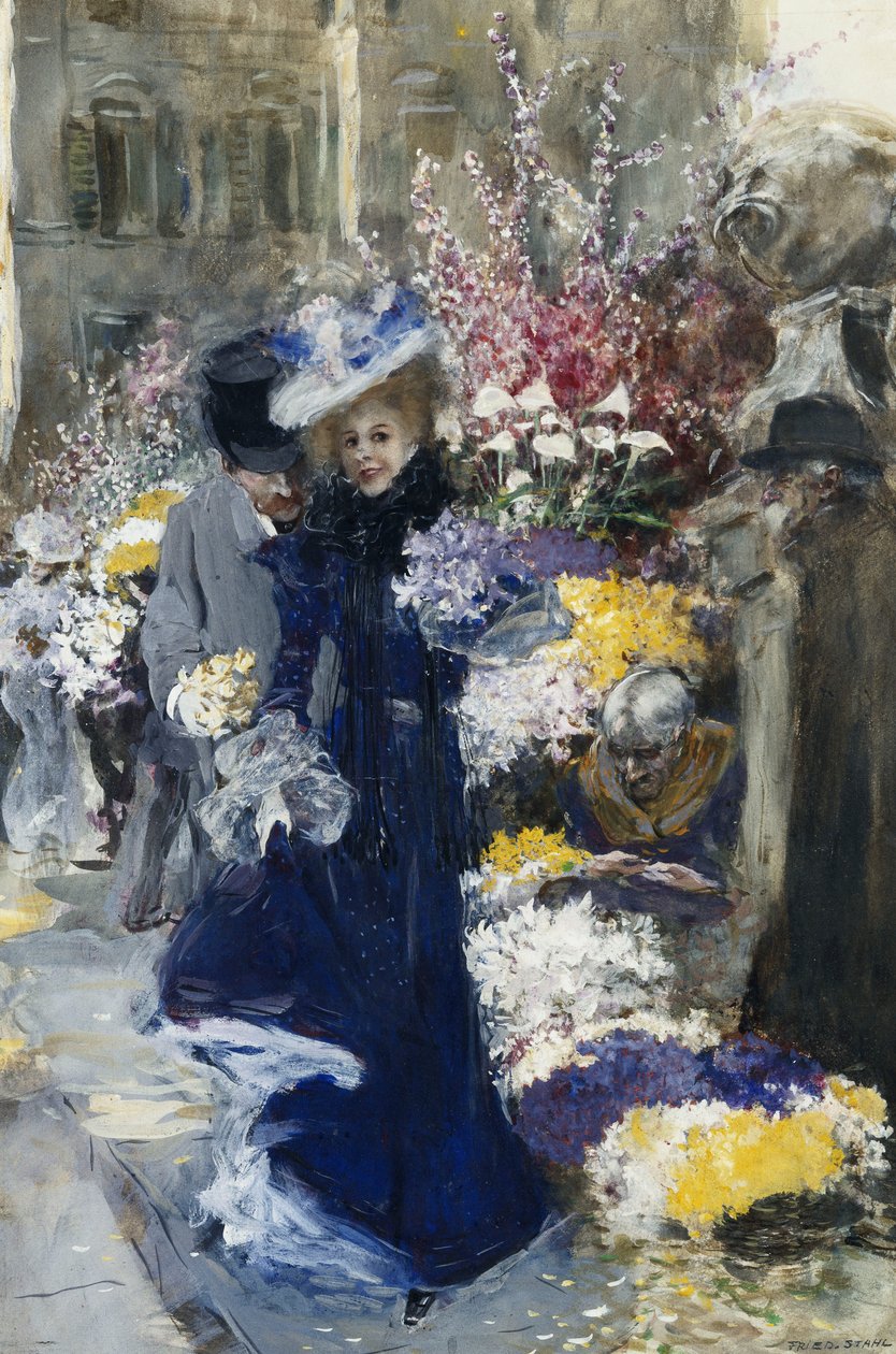 Blomstersælgeren af Friedrich Stahl