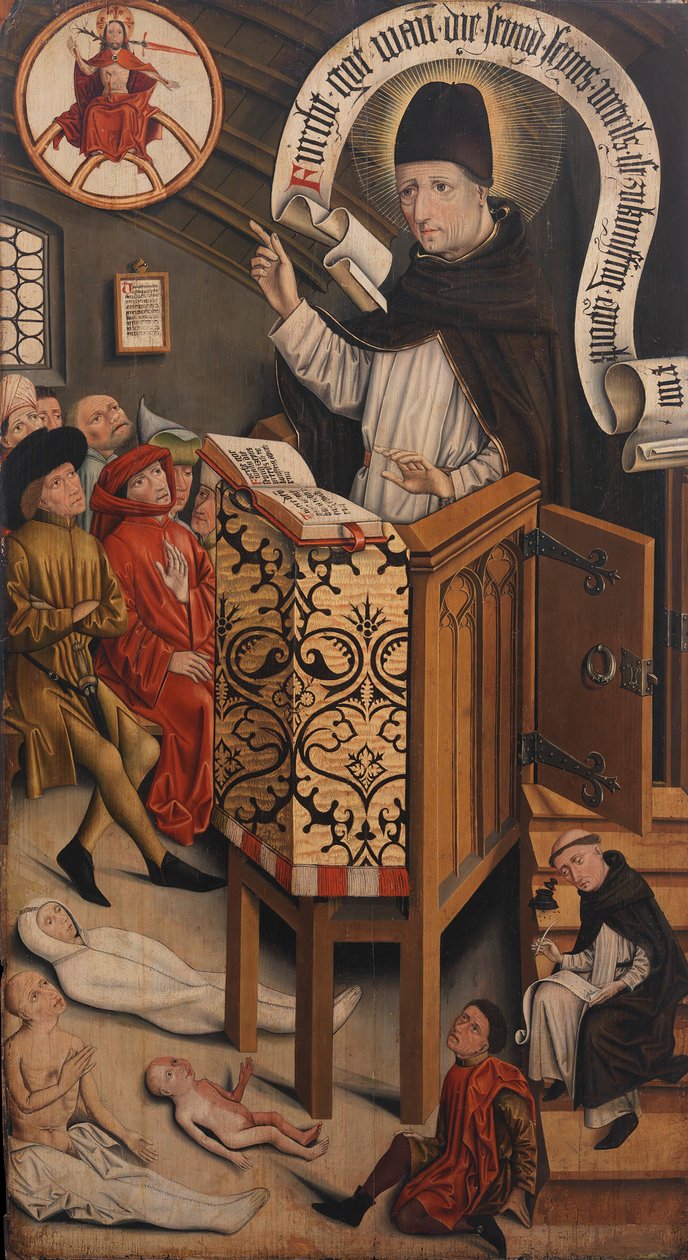 Sankt Albertus Magnus prædiken, ca. 1430-95. af Friedrich Walther