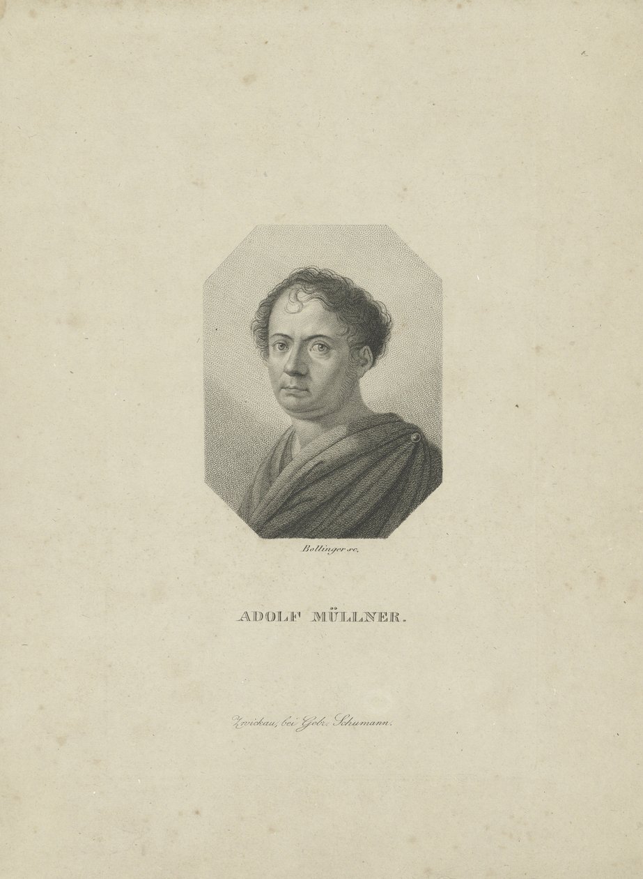 Amandus Gottfried Adolf Muellner 1774-1829, omkring 1820. af Friedrich Wilhelm Bollinger