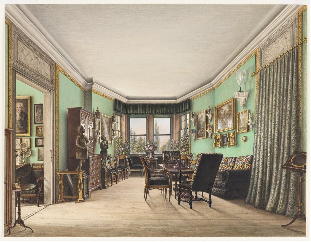 Et værelse på Buchwald Slot af Friedrich Wilhelm Klose