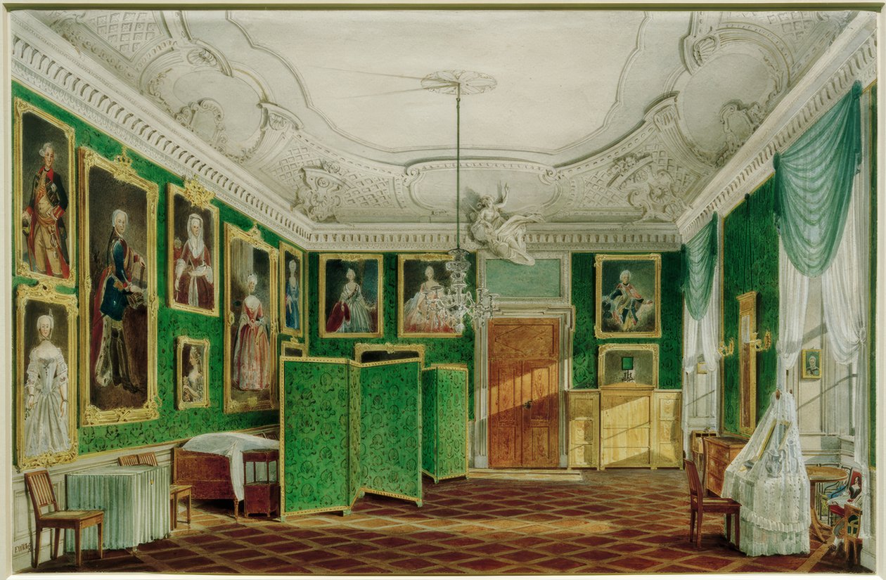 Berl. City Palace, prinsesse Maries soveværelse af Friedrich Wilhelm Klose