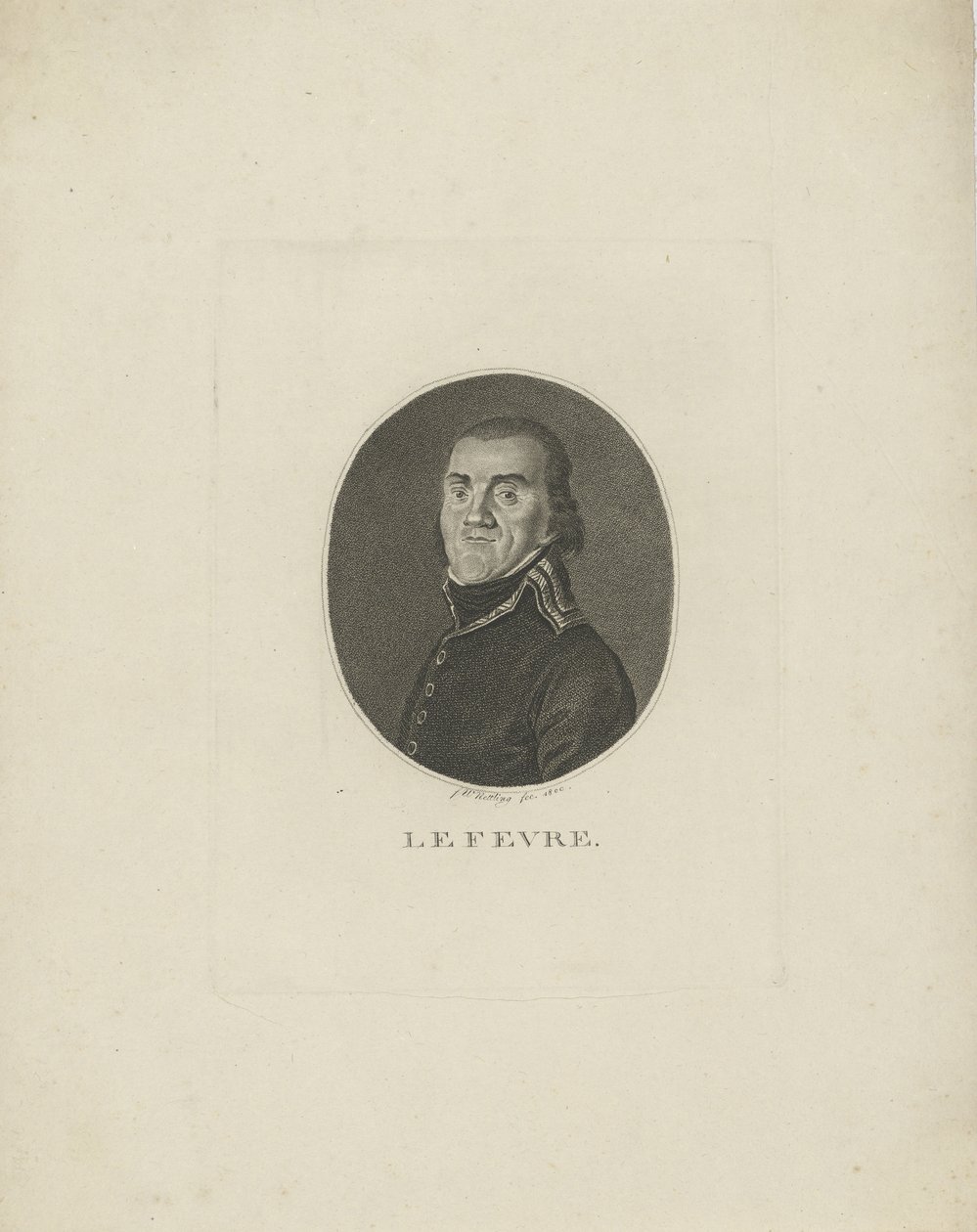 General Francois-Joseph Lefebvre 1755-1820, 1800. af Friedrich Wilhelm Nettling