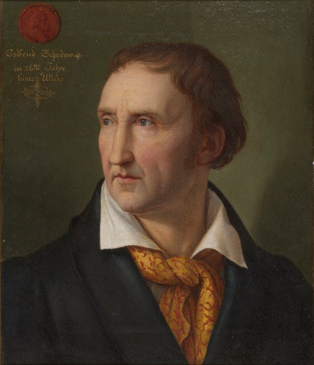 Portræt af Johann Gottfried Schadow 1764-1850, 1819. af Friedrich Wilhelm von Schadow