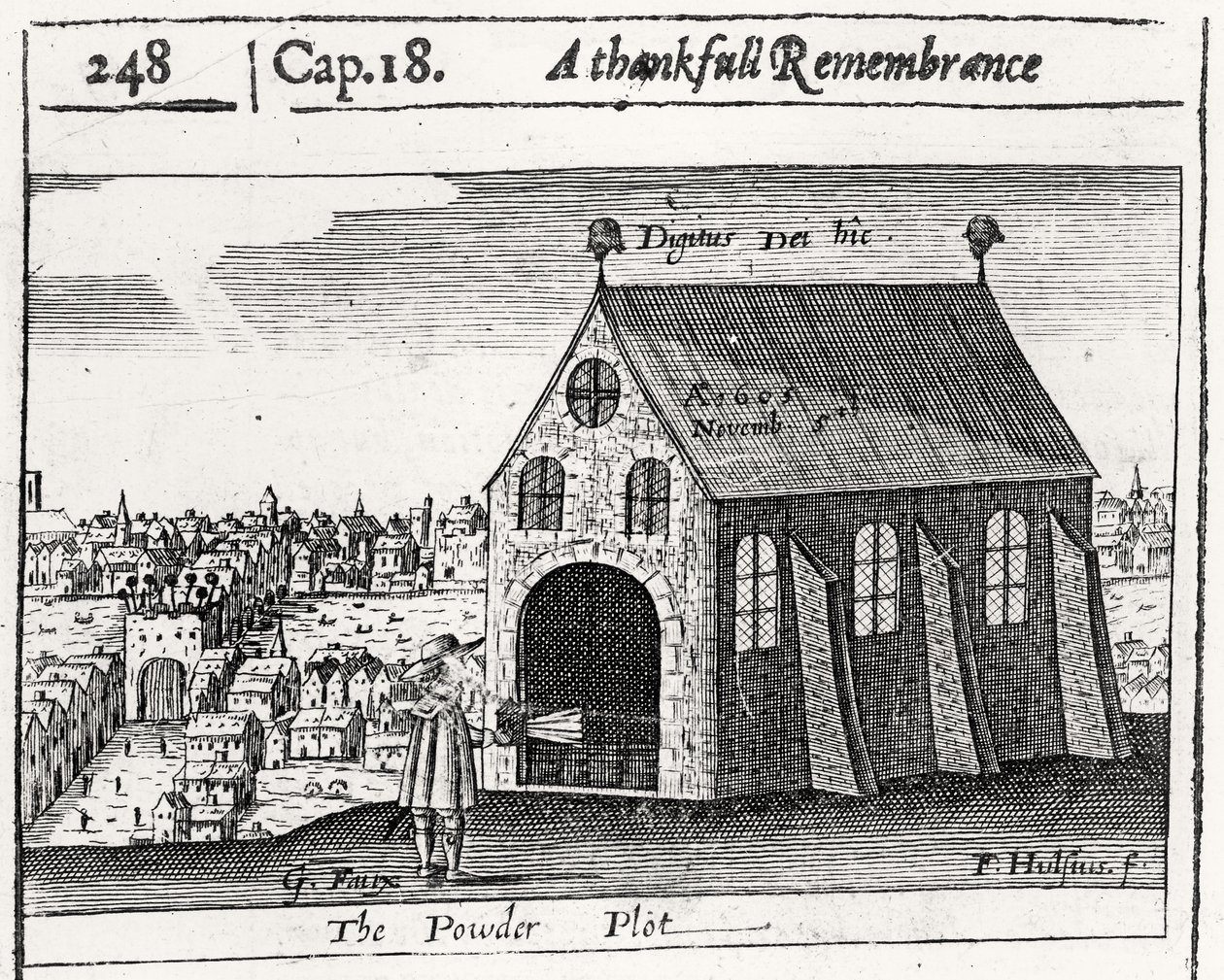 Et taknemmeligt minde om pulverplanen, 5. november 1605 af Friedrich van Hulsen