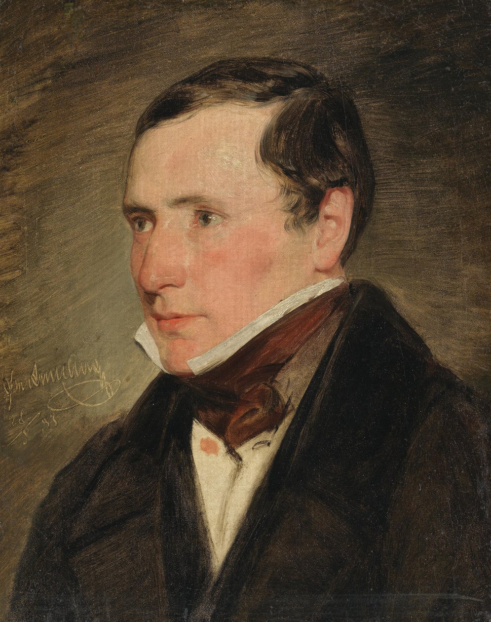 Portræt af en ung mand af Friedrich von Amerling