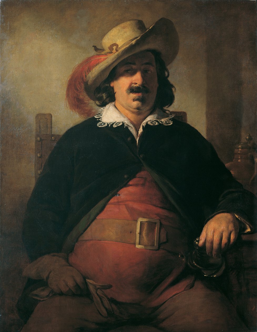 Landskabsmaleren Ignaz Raffalt som Falstaff af Friedrich von Amerling
