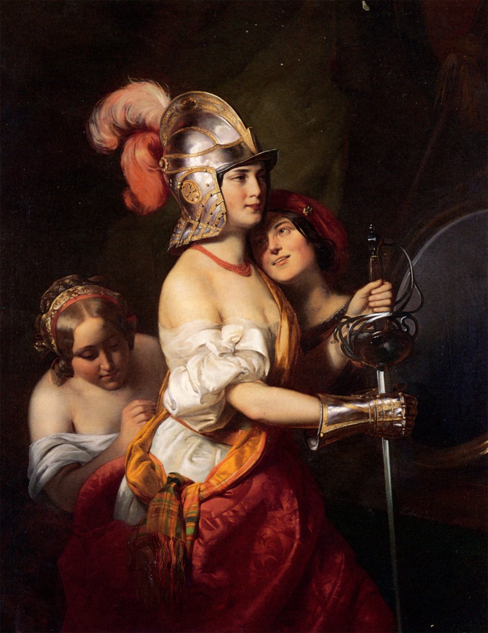 Friedrich von Amerling - Den bevæbnede jomfru af Friedrich von Amerling