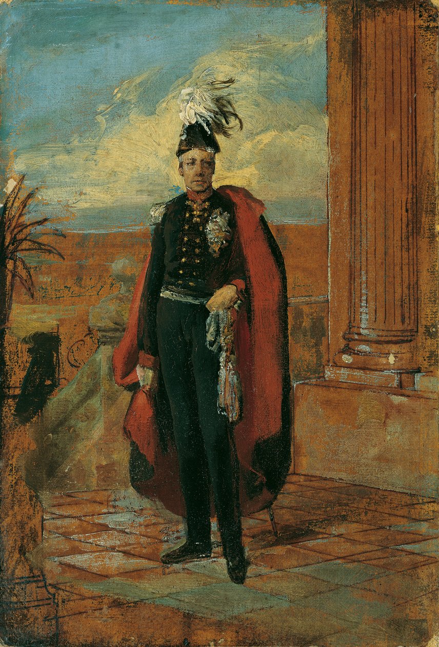 Udkast til maleri "Kejser Franz I af Østrig i preussisk generaluniform" af Friedrich von Amerling