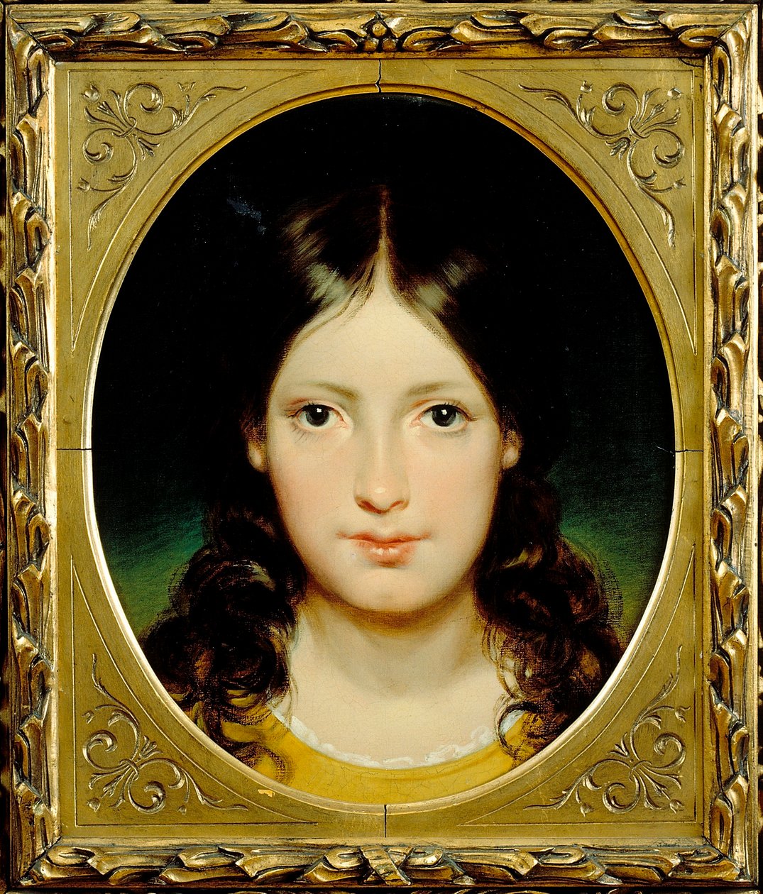 ""Pige"" (Ung pige) Maleri af Friedrich Ritter von Amerling (1803-1887) ca. 1838 - Olie på lærred Dim 39,5x32,5 cm Moravska galleri, Brno af Friedrich von Amerling