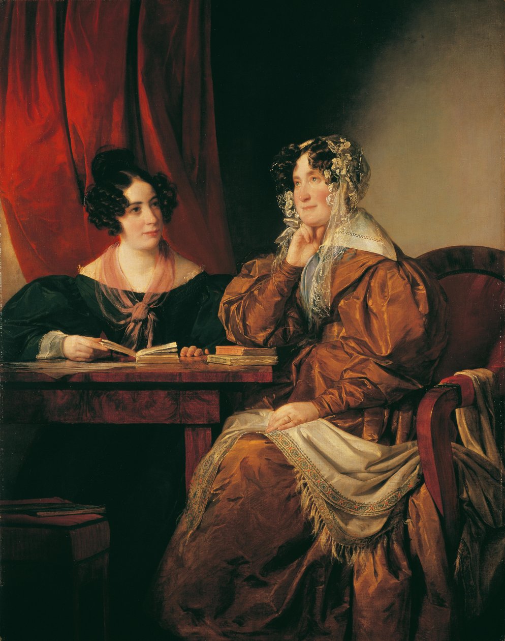 Henriette baronesse Pereira-Arnstein (1780-1859) med sin datter Flora (1814-1882) af Friedrich von Amerling