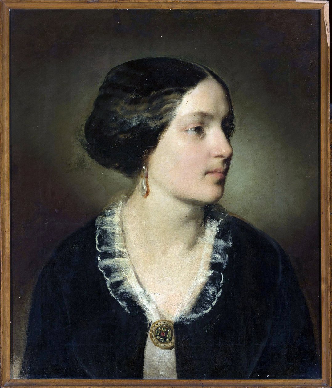 Portræt af grevinde Katarzyna Potocka (1825-1907), født Branicka - Friedrich Ritter von Amerling (1803-1887). Olie på lærred af Friedrich von Amerling