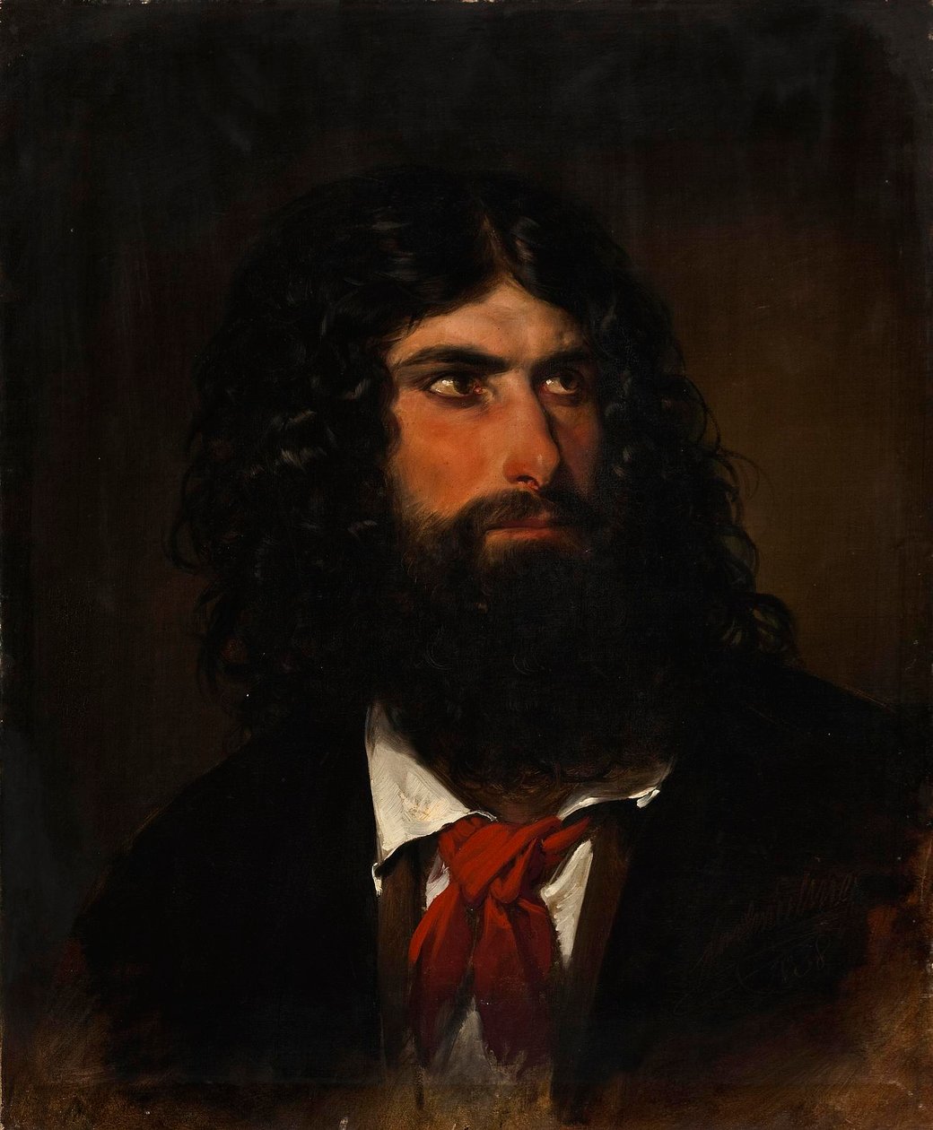 Portræt af en romersk bonde af Friedrich von Amerling