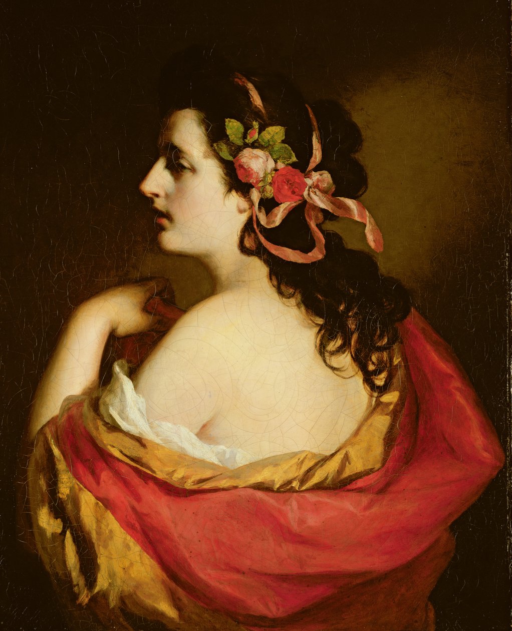 Portræt af en ung pige, 1865 af Friedrich von Amerling