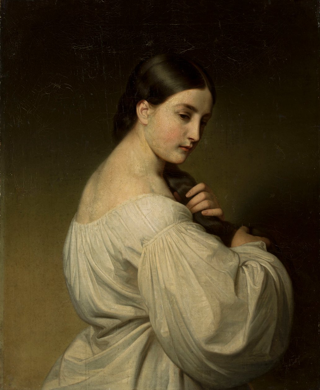 Portræt af en ung kvinde af Friedrich von Amerling