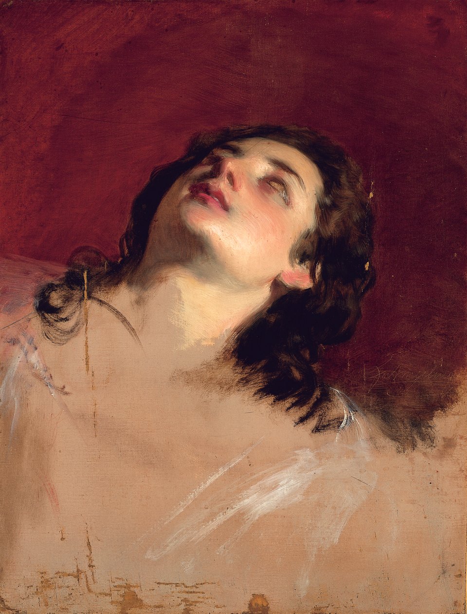 Studie af et hoved af en kvinde af Friedrich von Amerling