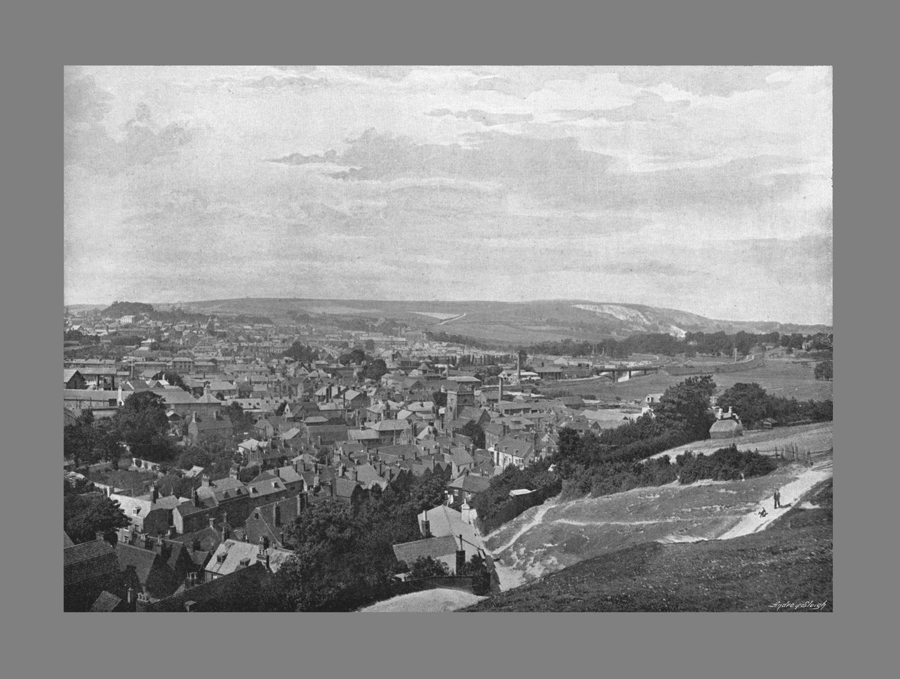 Lewes, Sussex, ca. 1900 af Frith and Co