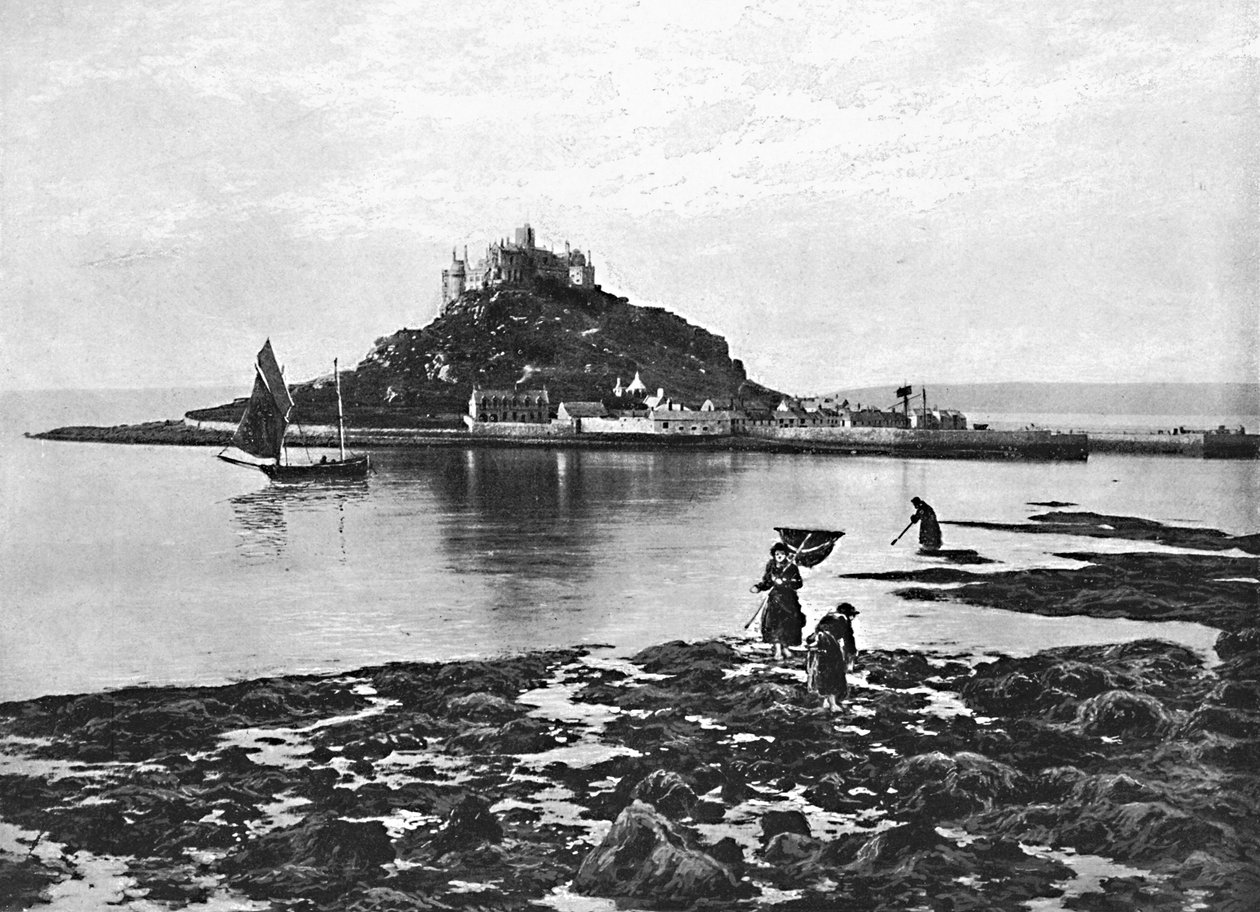 St. Michaels Mount, c1896 af Frith and Co