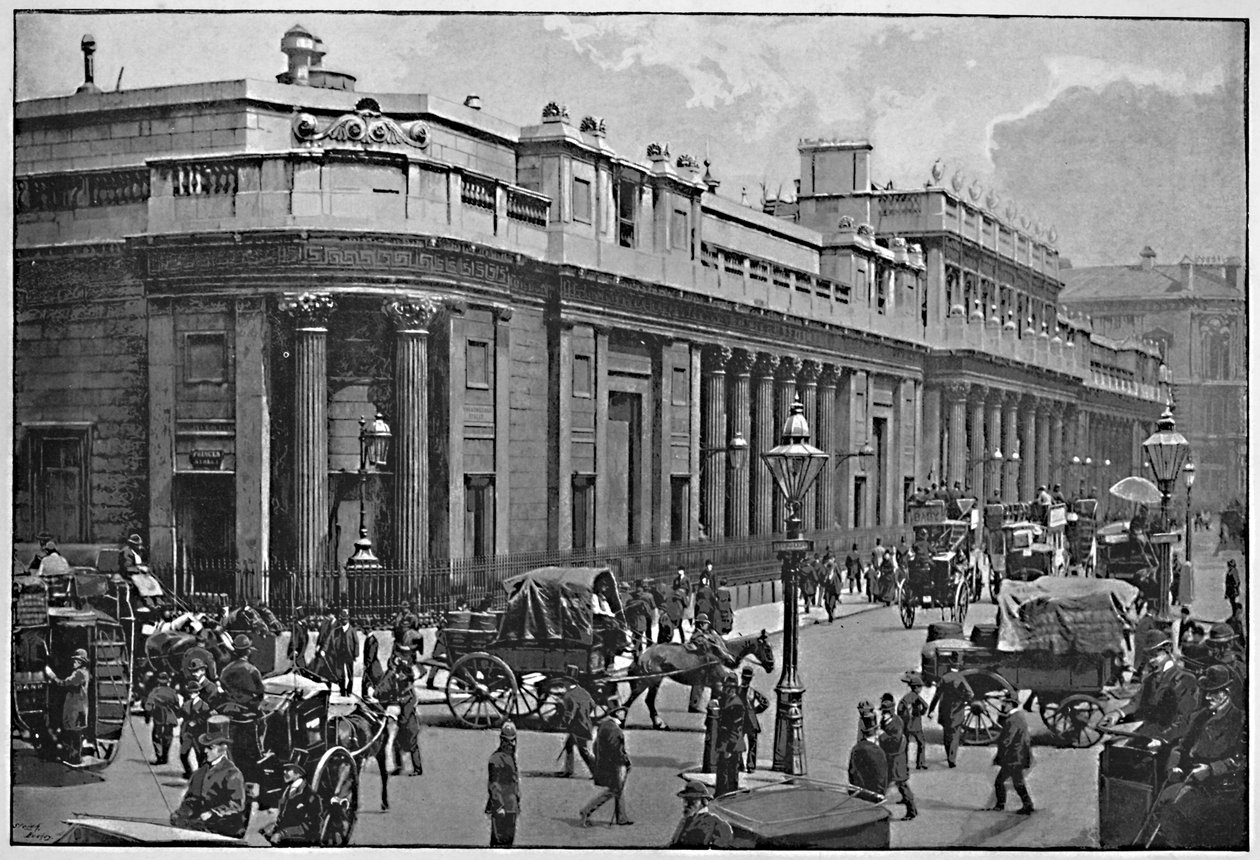Bank of England, c1896 af Frith and Co
