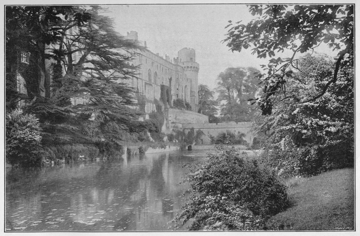 Warwick Castle, c1896 af Frith and Co