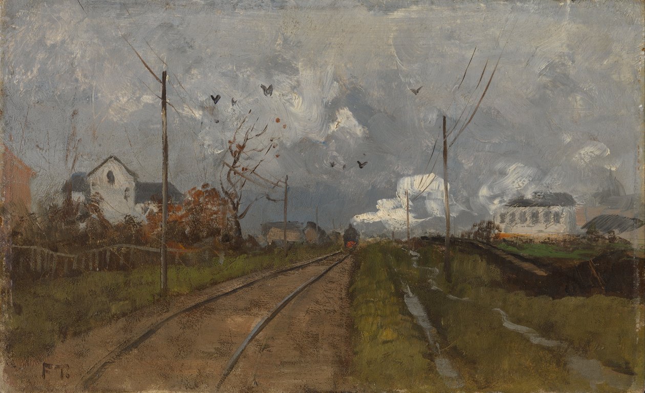 Toget ankommer af Fritz Thaulow