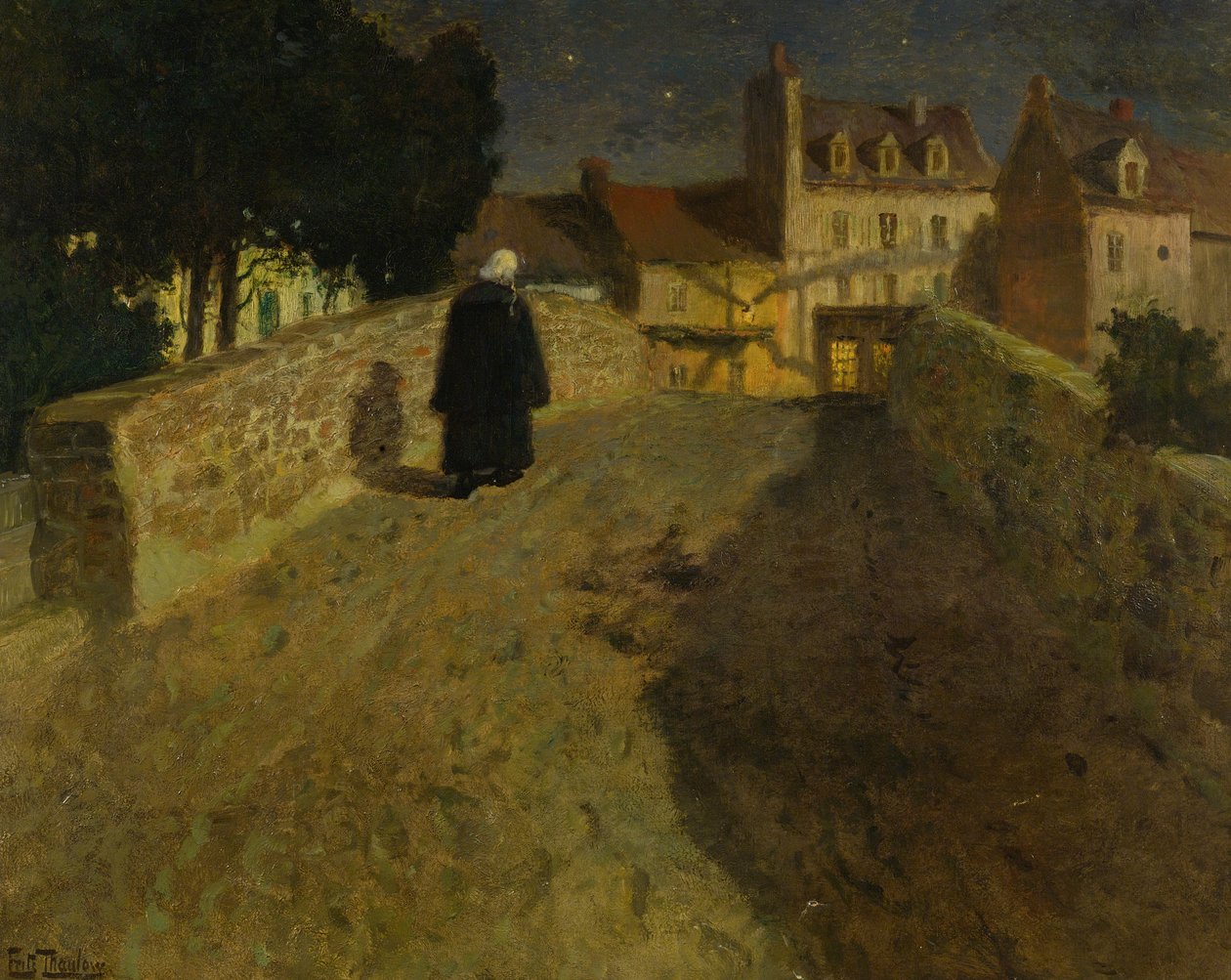 Mod Pont Lovignon (Pont Fleuri) i Quimperlé af Fritz Thaulow
