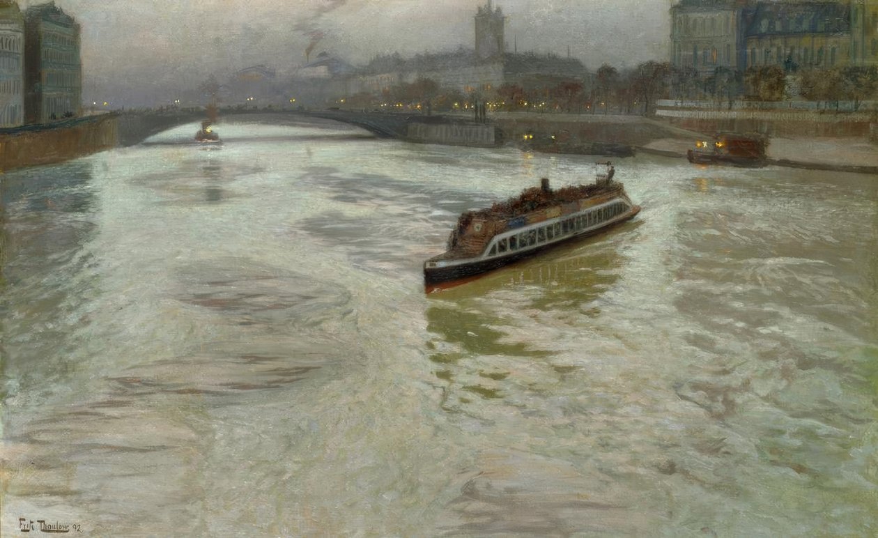Seinen i november af Fritz Thaulow