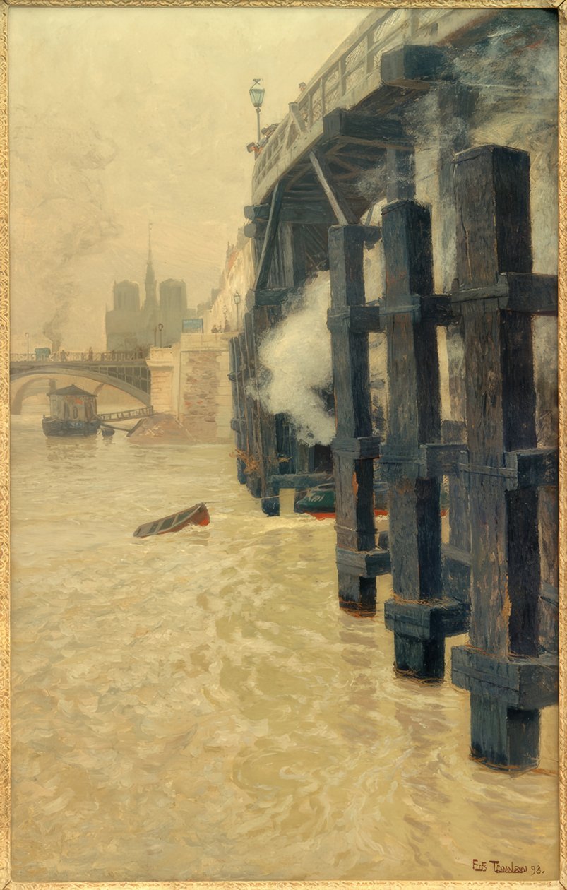 Seinen i december af Fritz Thaulow