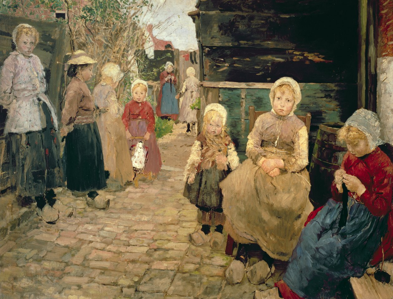 Fiskerbørn i Zandroot, 1882 af Fritz von Uhde