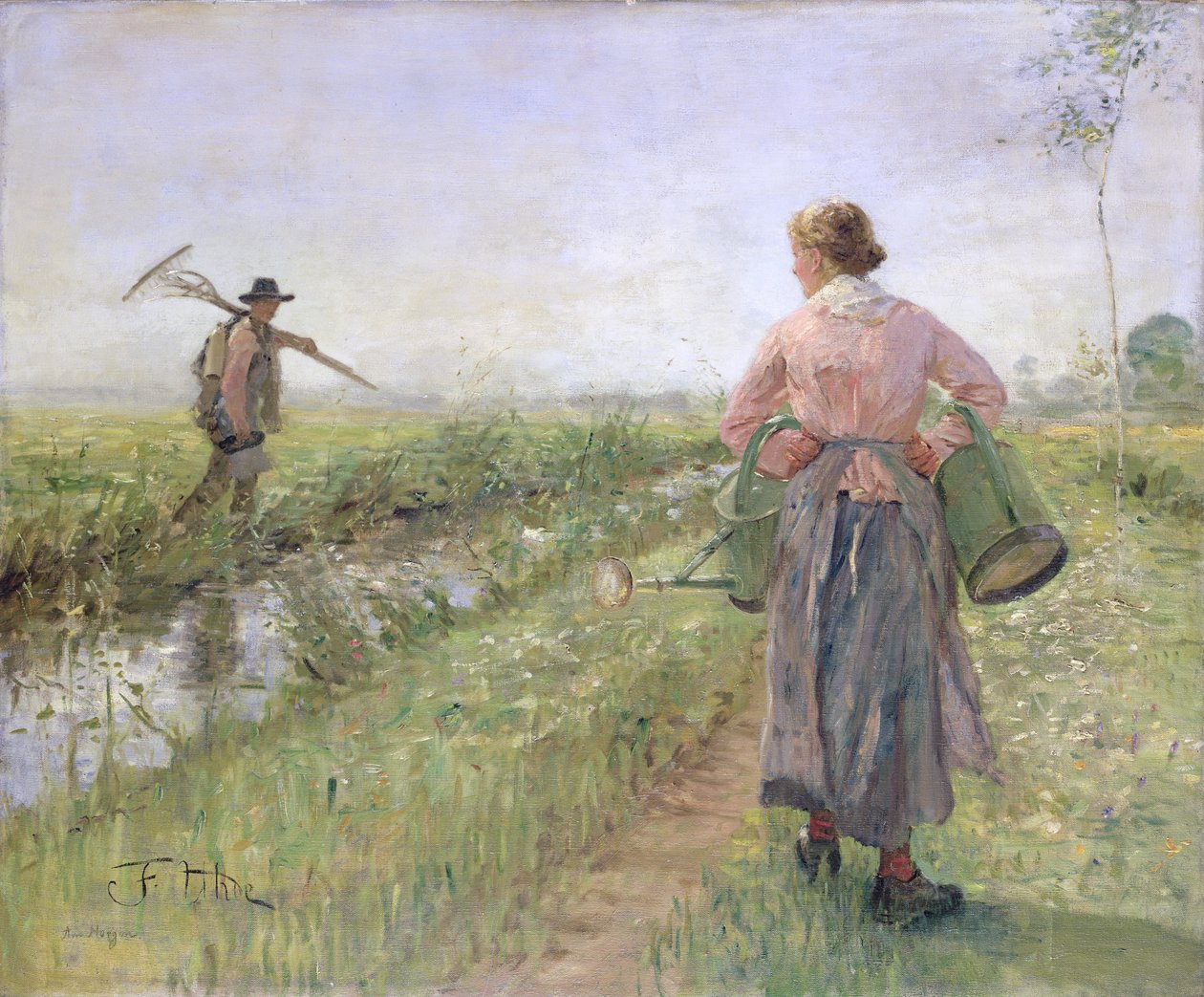 Om morgenen, 1889 af Fritz von Uhde