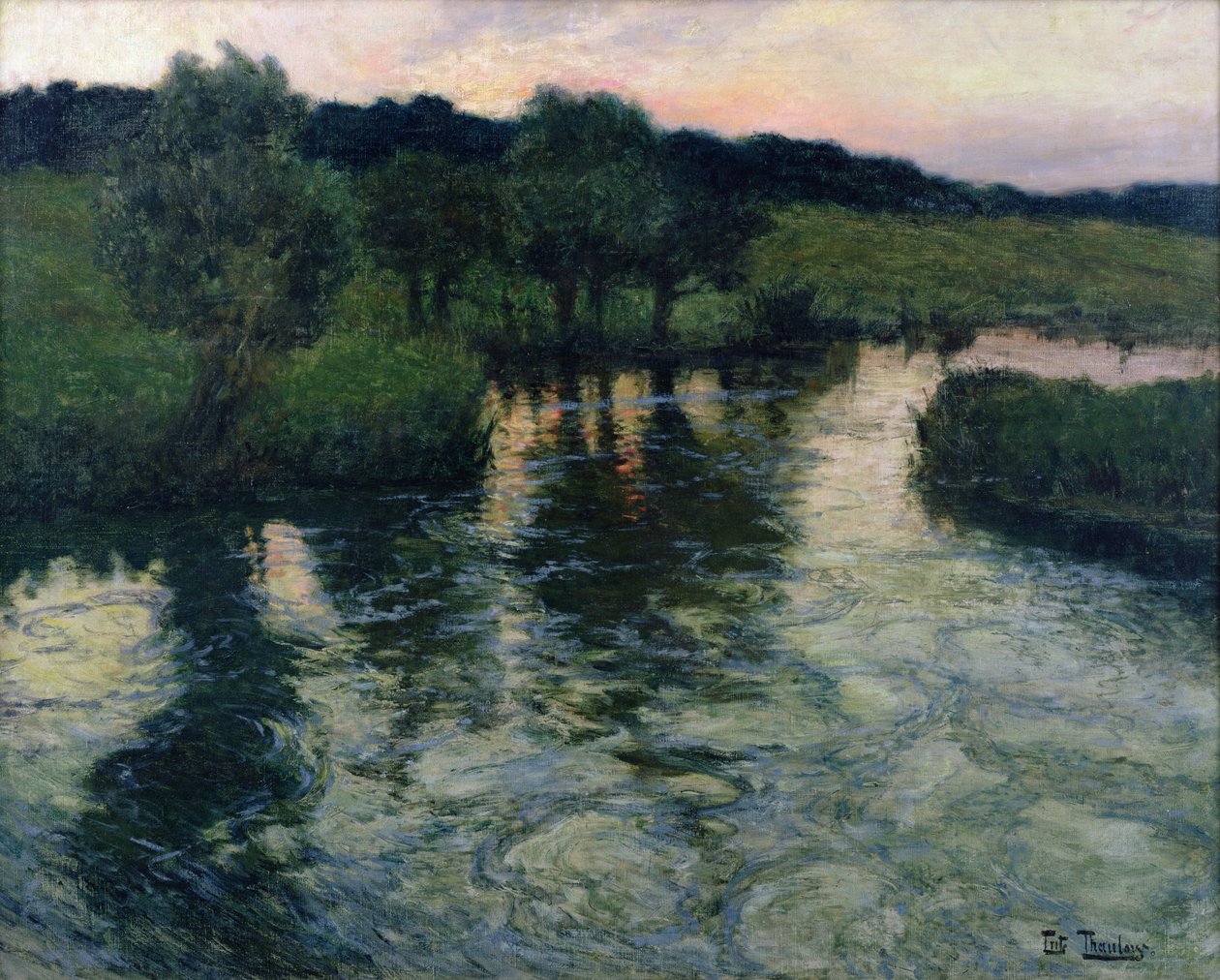Landskab med en flod af Frits Thaulow
