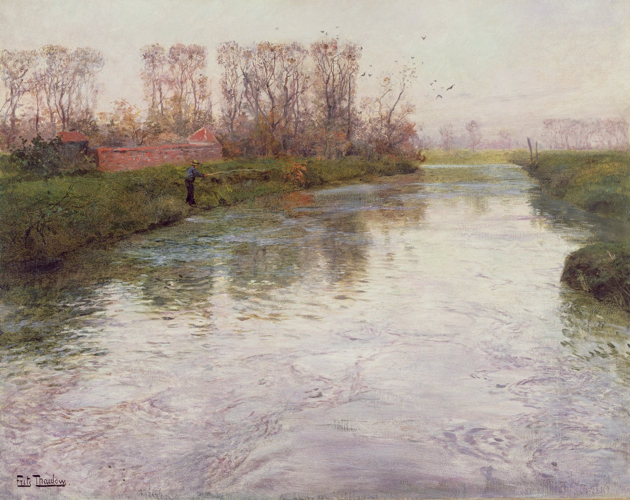 Strøm, ca. 1890 af Frits Thaulow