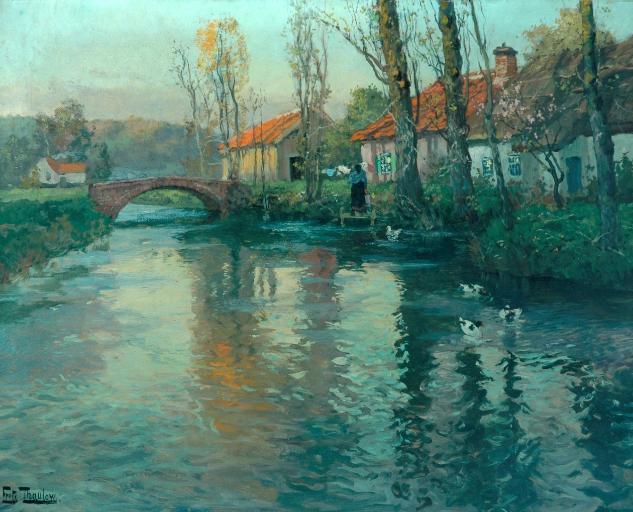 Floden af Frits Thaulow
