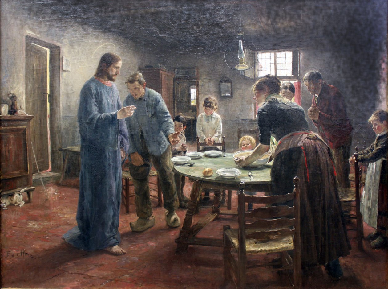 Nåde før måltidet af Fritz von Uhde