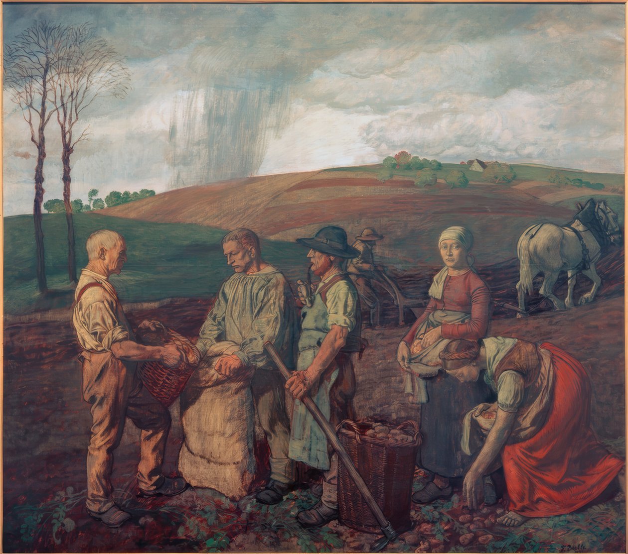 Kartoffelhøst af Fritz Böhle