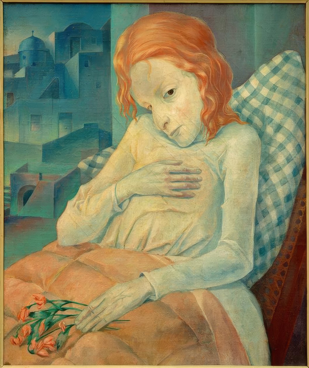 Syge pige af Fritz Burmann