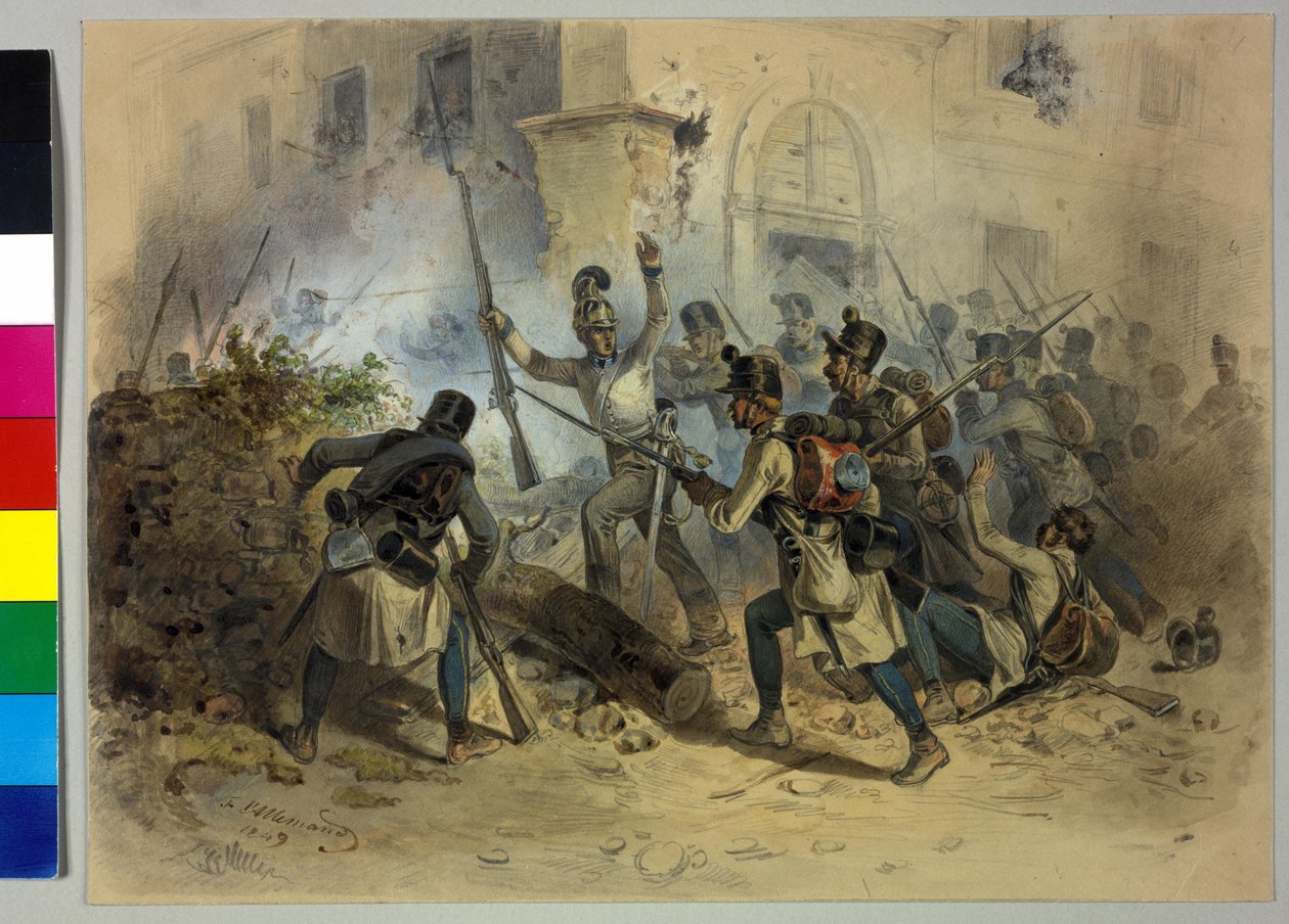 Krigsførelse i byerne 1848 af Fritz L