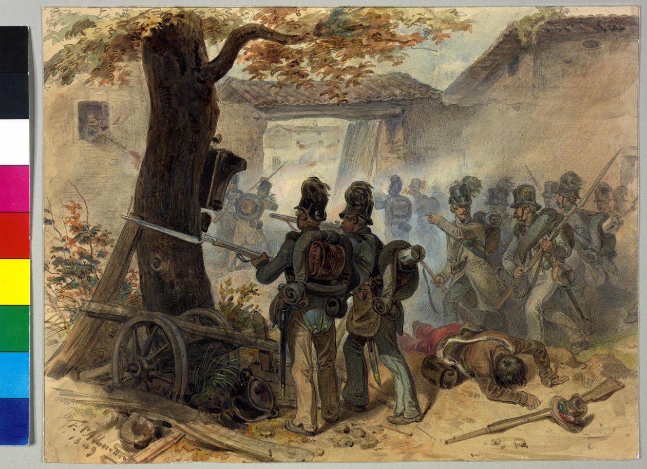 Krigsførelse i byerne 1848 af Fritz L