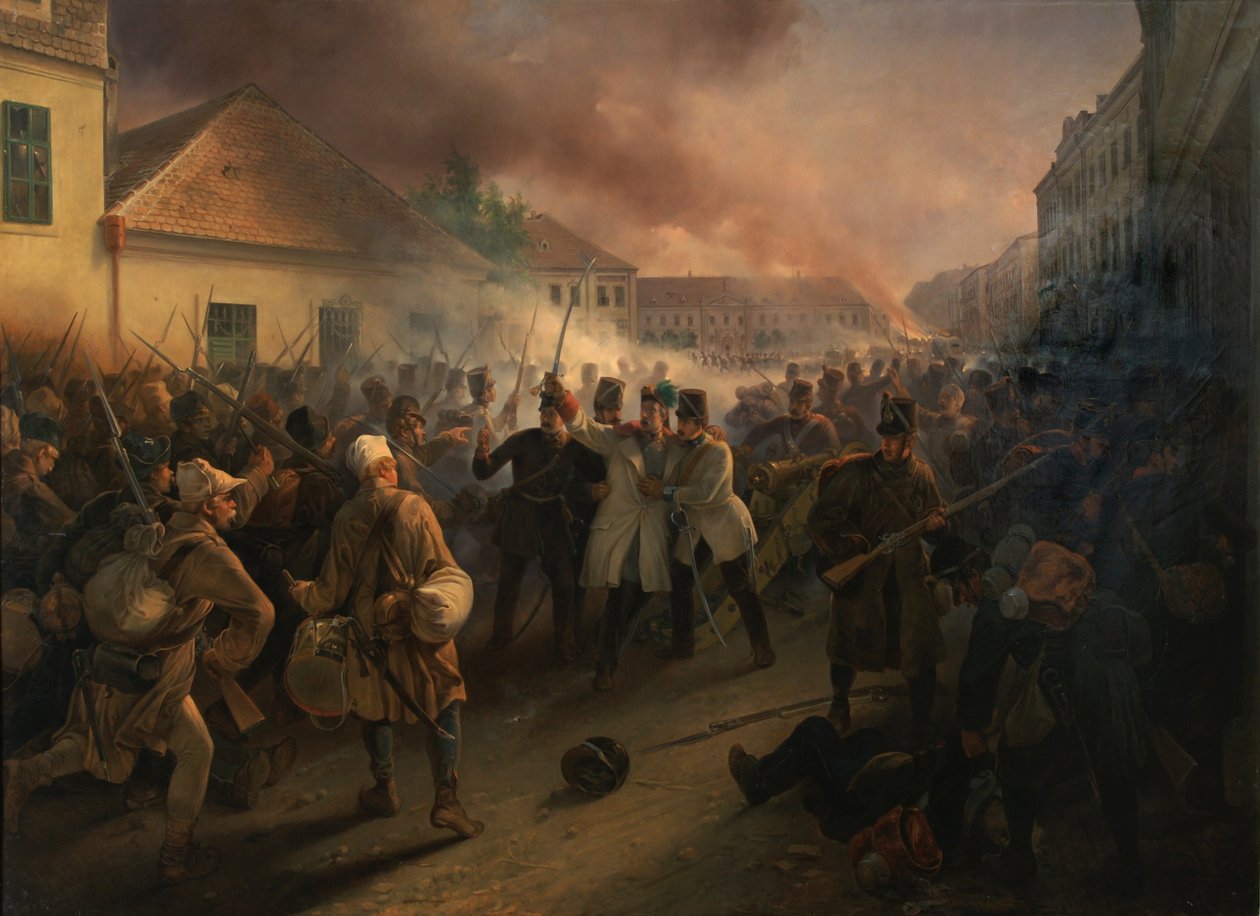 General Heinrich Hentzy von Arthurms heroiske død af Fritz L
